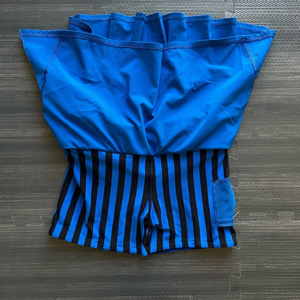 Lululemon Rare Pace Setter Skirt in Baroque Blue / Mini Hyper Stripe Size 2 Reg - Picture 5 of 14